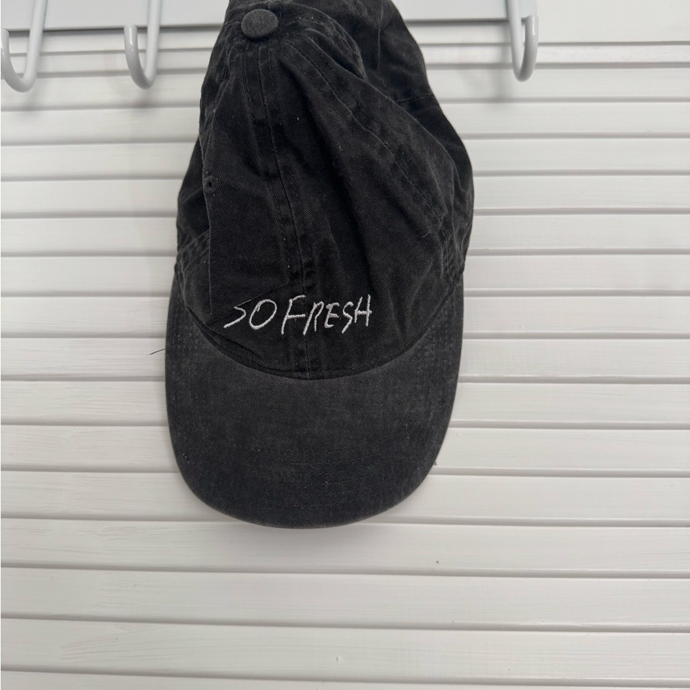 So Fresh Black Baseball Cap - Unbranded